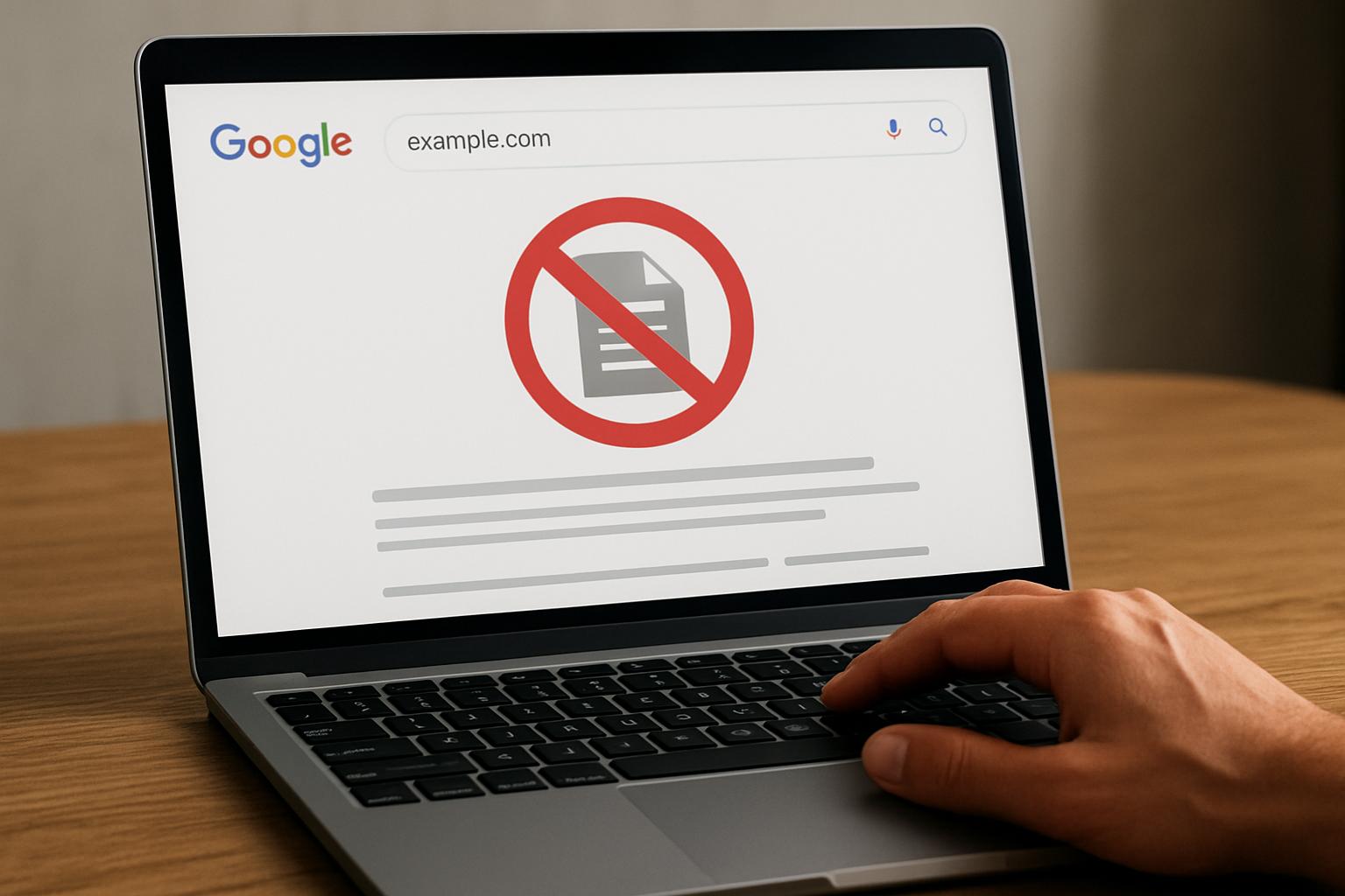 Страница не в индексе Google — что делать: проверка и исправление